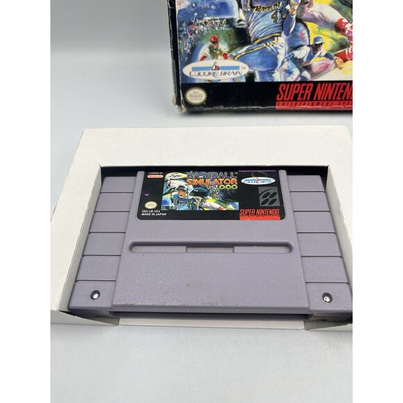 Super Baseball Simulator 1000 Super Nintendo SNES CIB - Picture 2 of 13
